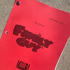 Family Guy 2006 Boys Do Cry Production Used Table Draft Script GILBERT GOTTFRIED